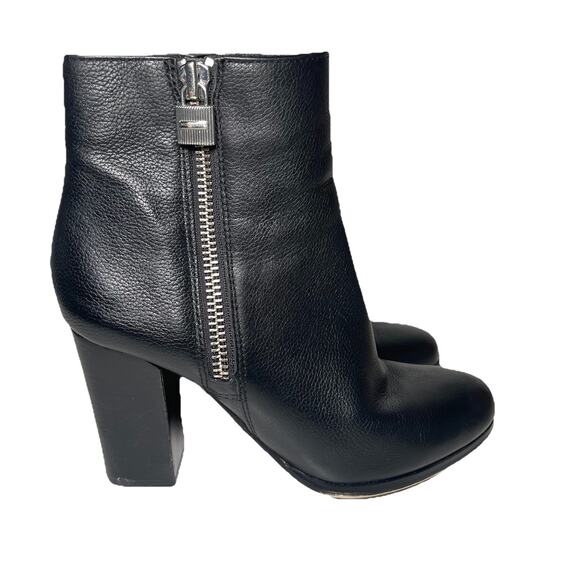 Michael Kors Shoes - Michael Kors Womens Boots Lottie Ankle Block Heel Black Size 7M